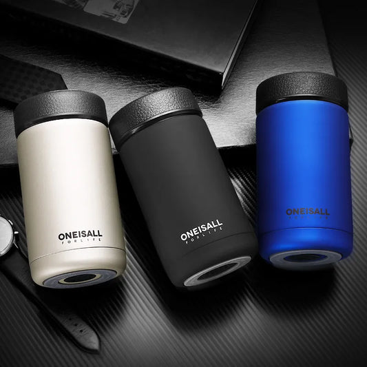 Thermo Cup Travel Mug Coffee Tea Insulated Steel Thermal Mug With Tea Infuser Bottle for Water Coffee Tea Vacuum flask Tumbler